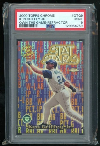 2000 Topps Chrome #OTG9 Ken Griffey Jr. Own the Game Refractors PSA 9 Pop 33