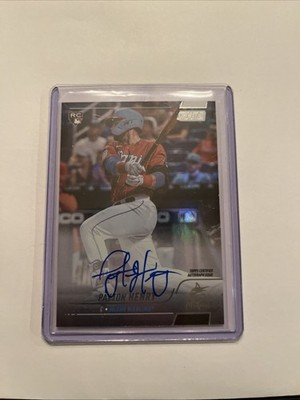2022 Topps Stadium Club - Autographs Payton Henry #SCBA-PH Rainbow Foil /10 (AU,