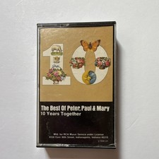 Peter, Paul Mary The Best Of 10 Years Together Cassette Album Folk Warner Bro