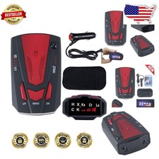 360 Radar Detector, 16 Band Laser Speed Trap Alert, Clear Voice, LED