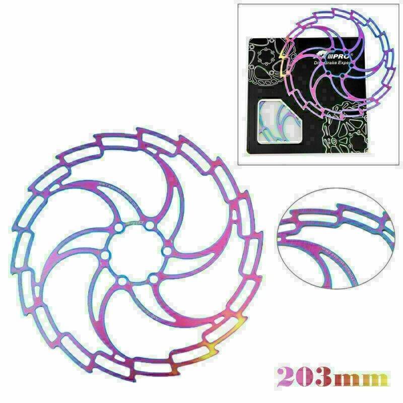 160/180/203mm IIIPRO Ultra Light Disc Brake MTB Mountain Bike Six Nail Pads po