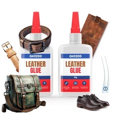 GH1200 Leather Glue Repair - 20g x 2 PCs Strong Upholstery Glue for Cars - Cl...
