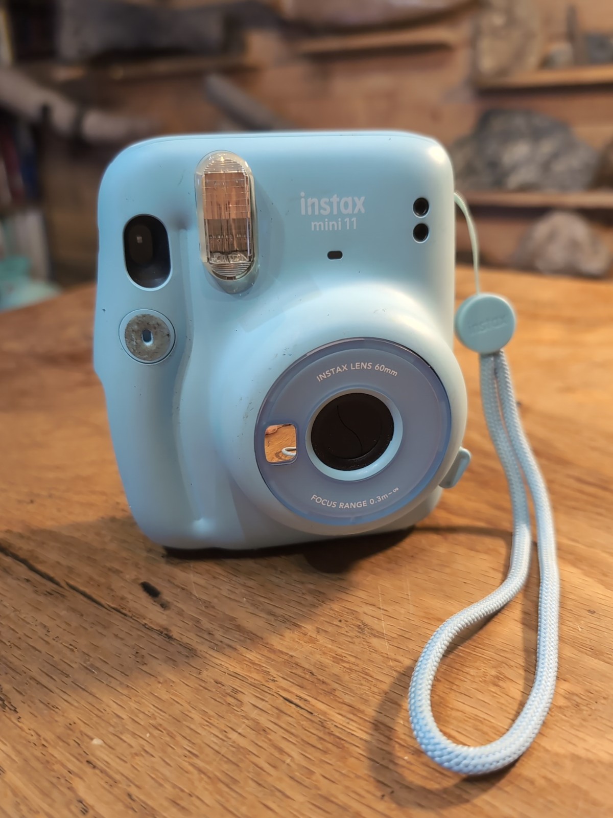 Fujifilm Instax Mini 11 Sky Blue Instant Camera - No Battery Cover-image