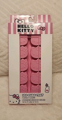 Hello Kitty Ice Cube Tray Mold - Pink Silicone Kitty Face Design