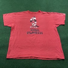 Vintage Looney Tunes Shirt Mens XL Red 90S Six Flags Tee 1991 USA MADE