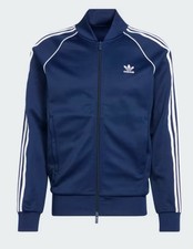 adidas Originals Superstar Track Top Jacket NAVY BLUE INDIGO IR9866 Men's L