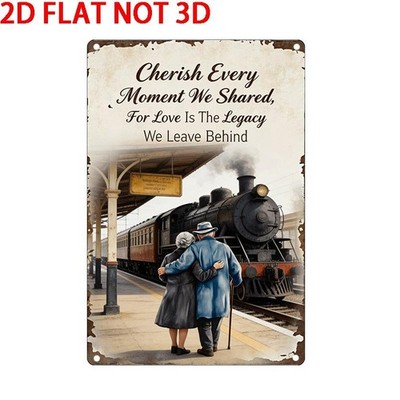 Cherish Every Moment We Shared Tin Metal Signs Home Décor 8x12 