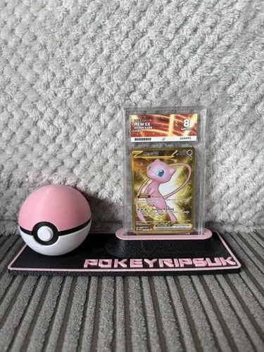 2023 Mew Ex 151 Pokemon Card Hyper Rare Ace Grade 8 Number 205/165