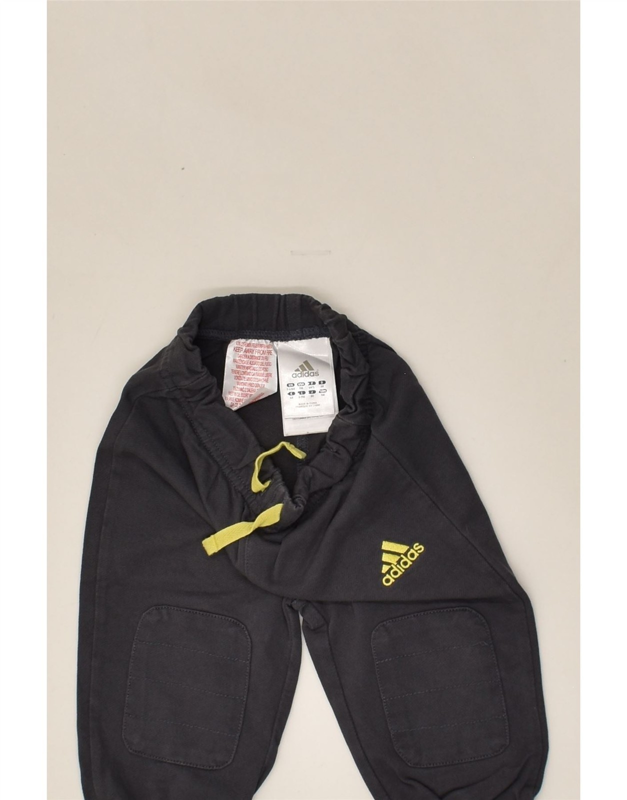 ADIDAS Baby Boys Joggers Tracksuit Trousers 3-6 Months Black Cotton AL06 thumbnail 3