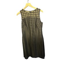 Lauren Ralph Lauren Black Circle Lace Sheath Dress Size 10