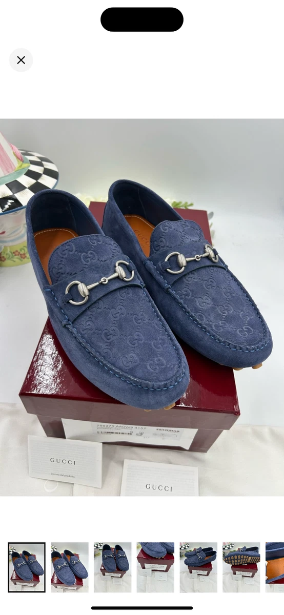 Gucci Loafer Suede Upper Material Casual Shoes for Men for  display picture 1