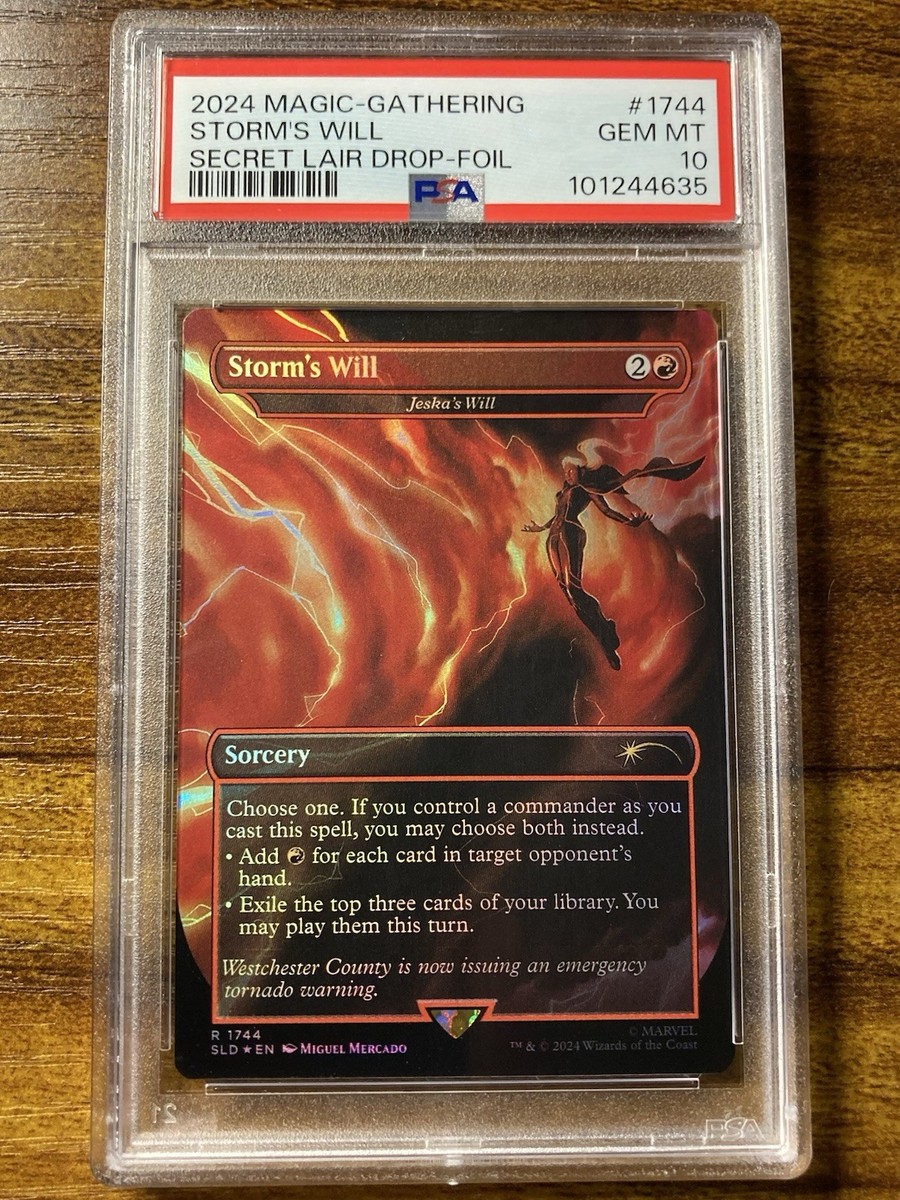 MTG✨STORM'S WILL (Jeska's Will) FOIL✨SLD X MARVEL Storm PSA 10