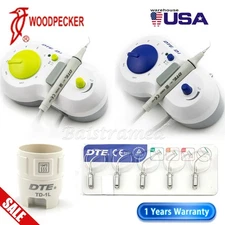 Genuine Woodpecker DTE D1 Blue Dental Ultrasonic Scaler Satelec Cavitron 5 Tips