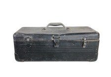 Simonsen Vintage Metal Tool Fishing Tackle Box with Tray 19 x 8 x 8"