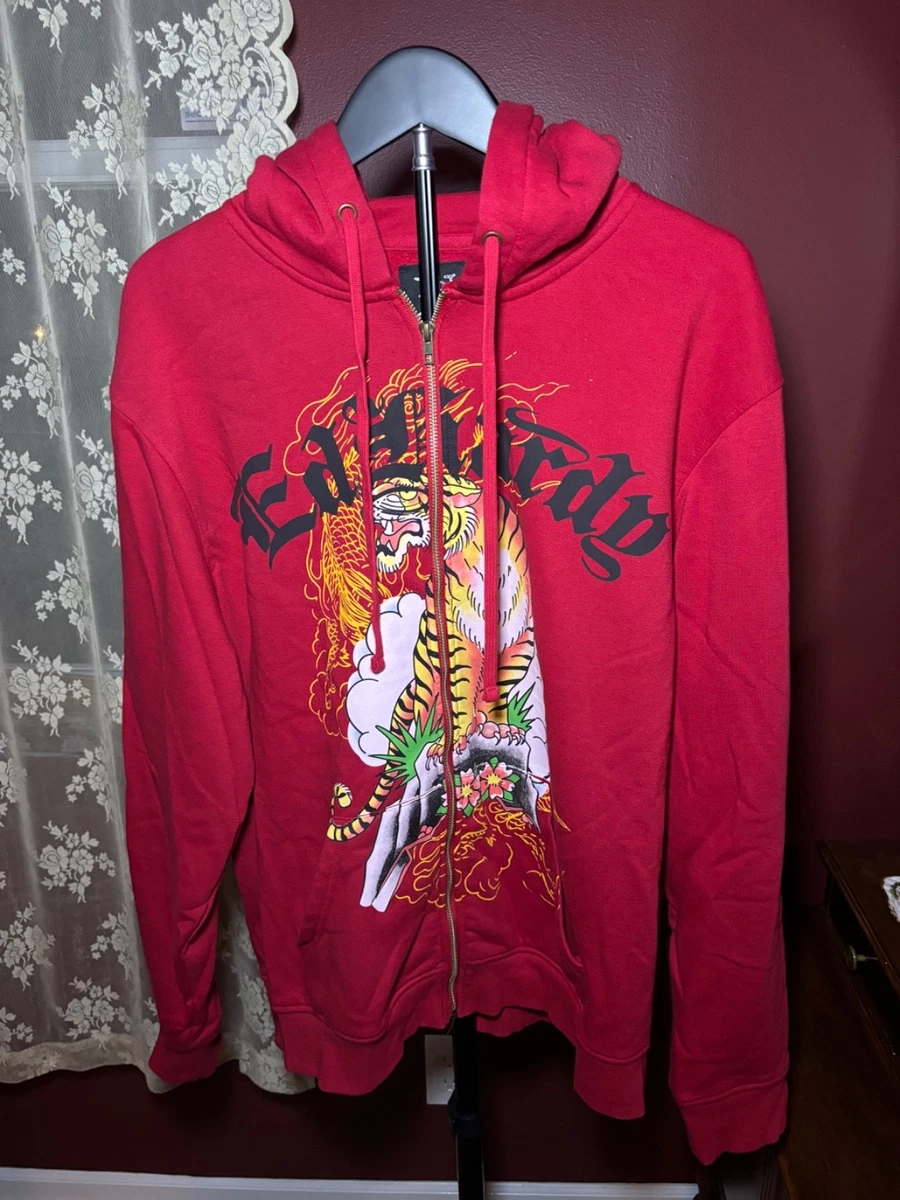 Preços baixos em Moletom masculino Ed Hardy Vermelho | eBay