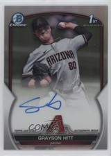 2023 Bowman Draft Chrome Prospect Refractor /499 Grayson Hitt #CDA-GH Auto 0l44