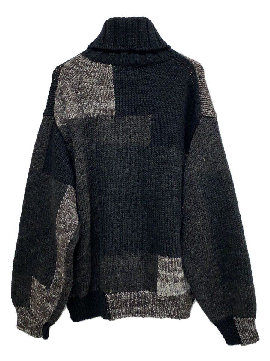 YOKE knit sweater (thick 3 wool yk23fw057 Intarsia Blocking YOKE knit sweater (thick 3 wool yk23fw057 Intarsia Blocking