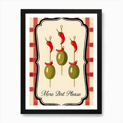 More Dirt Please 2 Kunstdruck gerahmt Wandbild Poster Leinwanddruck Bild