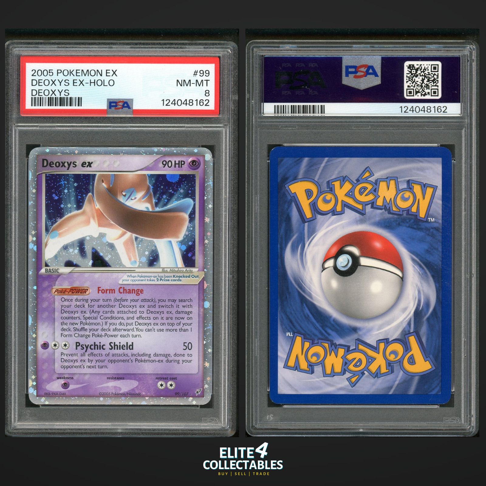Deoxys  EX 99/107 Holo - PSA 8 (Deoxys)