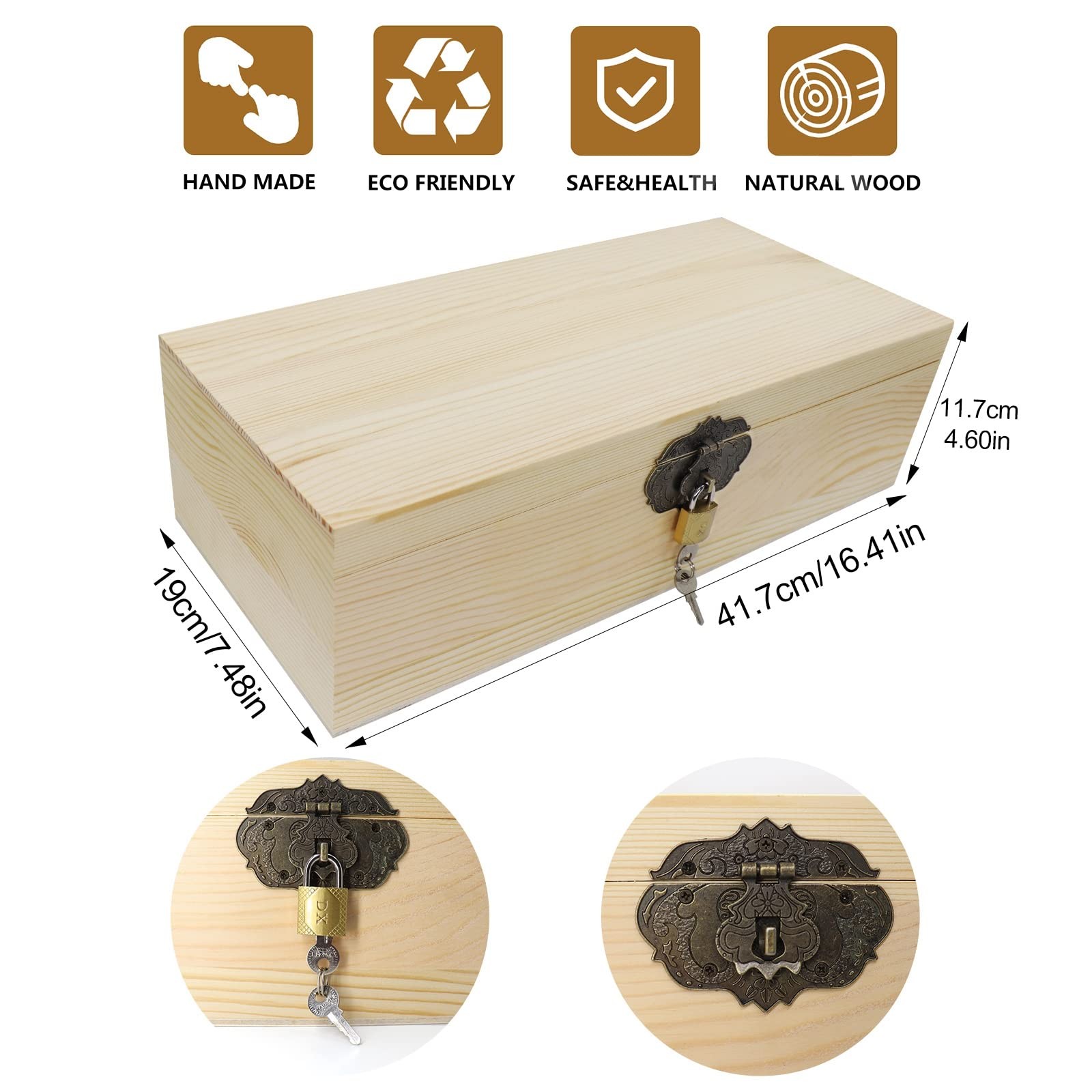 Wooden Locking Currency Money Cash Tray with Coin Tray, 5 Compartment Wooden ...