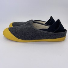 Mahabis Gray Yellow Comfort Convertible Slippers Mens Sz 12.3-13