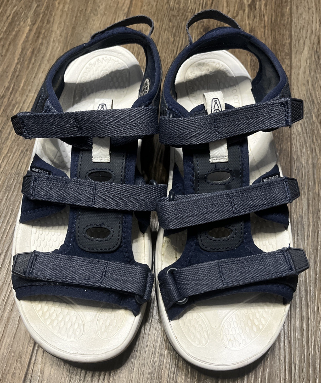 Keen Astoria West sandalo punta aperta donna 9 blu cavalieri nero iris outdoor