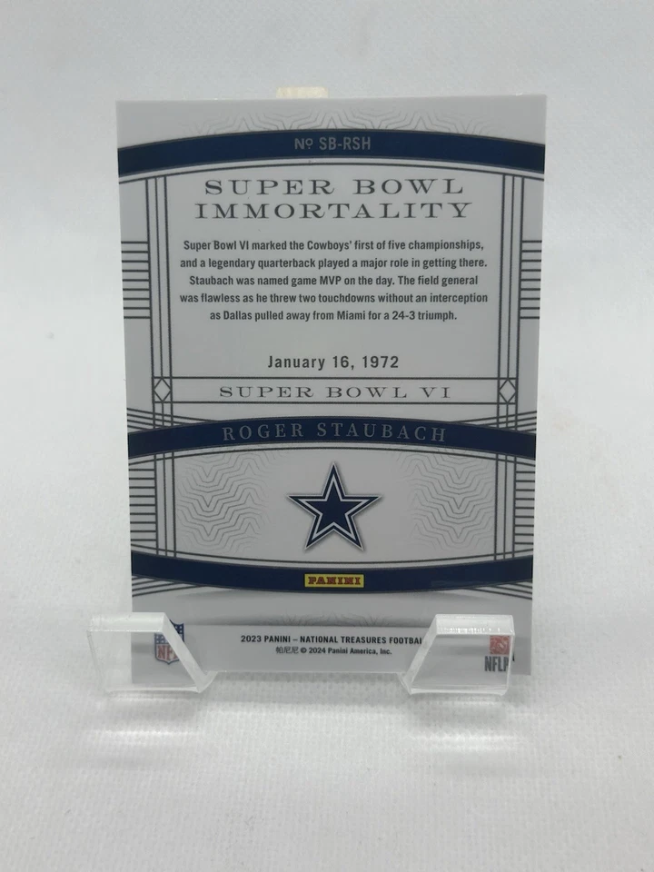 2023 帕尼国家宝藏超级碗不朽罗杰·斯塔巴赫 /25 — 第 2/2 张图片
