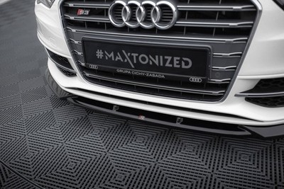 Maxton Design Frontlippe V.2 passend für Audi S3 / A3 S-Line Sportback / Hatchba