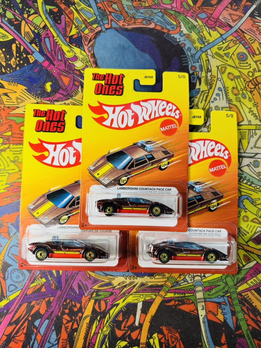 Hot Wheels 2026 NEW The Hot Ones Lamborghini Countach Pace Car 5/8