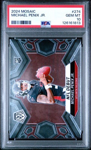 2024 Panini Mosaic - NFL Debut Michael Penix Jr. #274 (RC) PSA 10