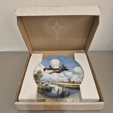 Royal Doulton RAF Plate “Lancaster Low Overhead” Heroes Of The Sky VGC 20cm 8"