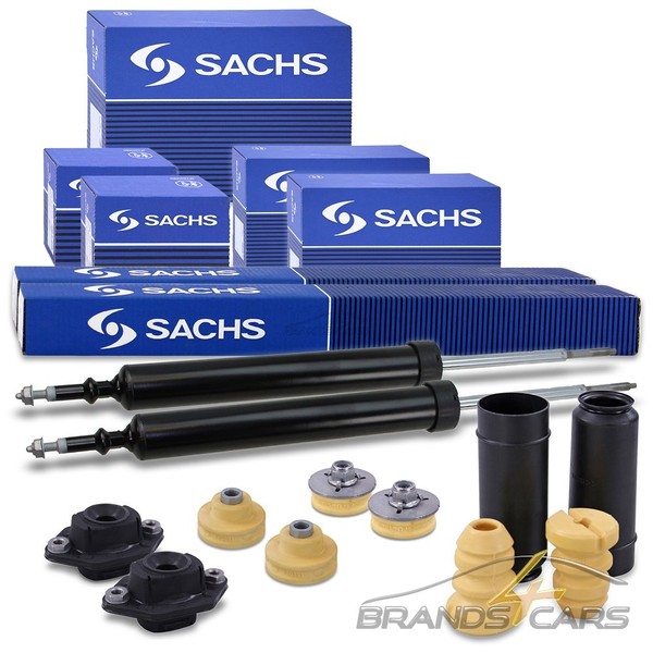 Sachs 2X StossdÄMpfer +Domlager +PROTECTION-KIT Hinten FÜR BMW 1-ER E81 E82 E88-image