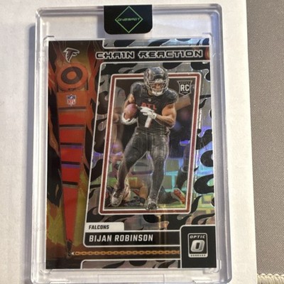 Panini 2023 Donruss Optic Chain Reaction Black Pandora Bijan Robinson Rookie /25