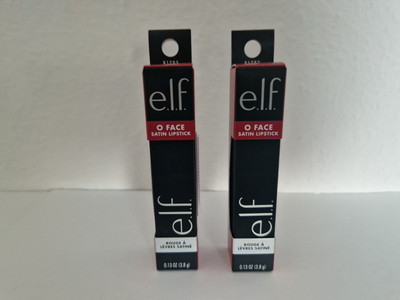 e.l.f. O Face Satin Lipstick, 2x Neu