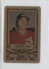 1982 Perma-Graphics/Topps Credit Cards All-Stars Gold Carlton Fisk HOF