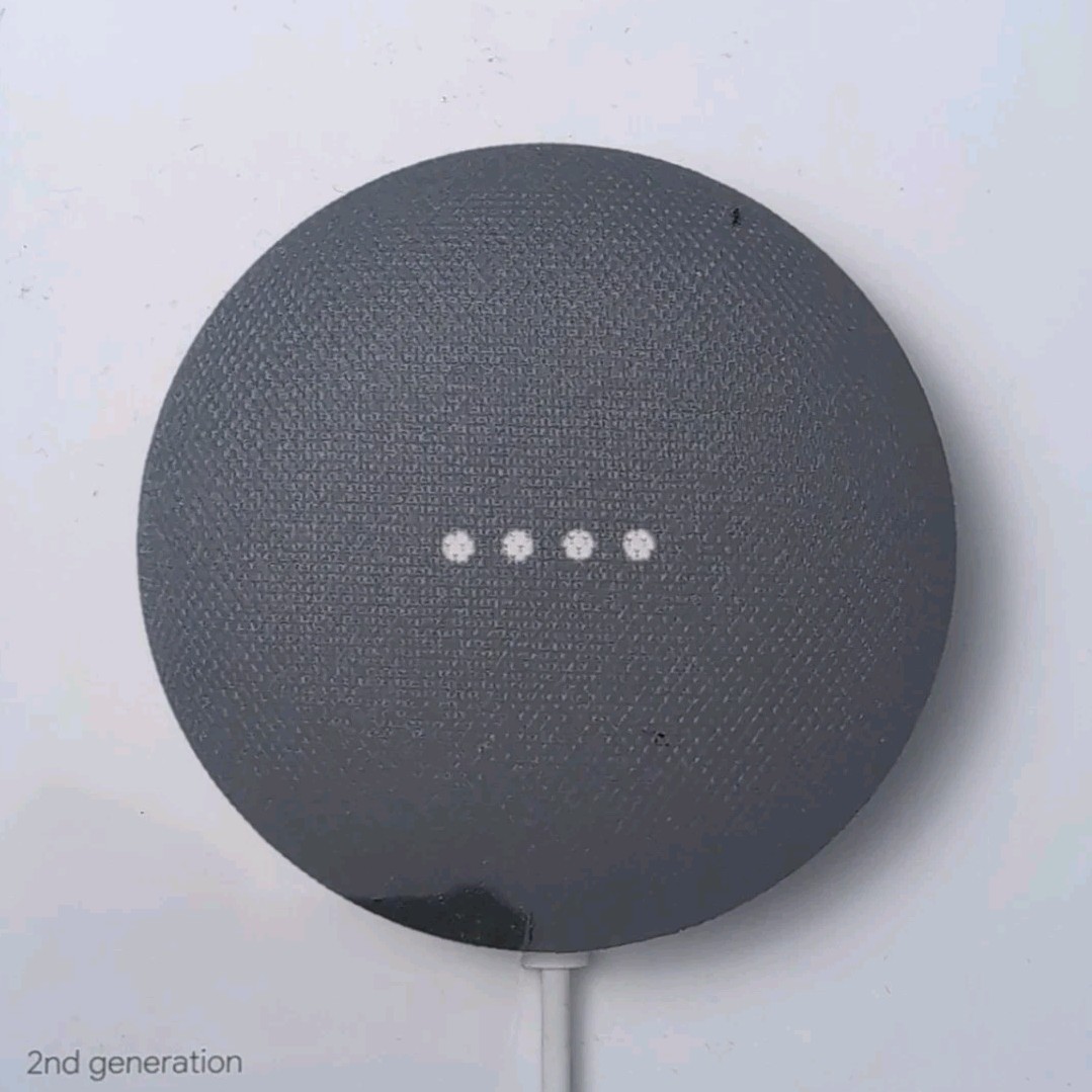 Google Nest Mini 2nd Gen Gray Smart Speaker WiFi Voice Search Google Assistant