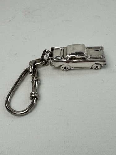 Vintage Sterling Silver Classic American Car Key Chain