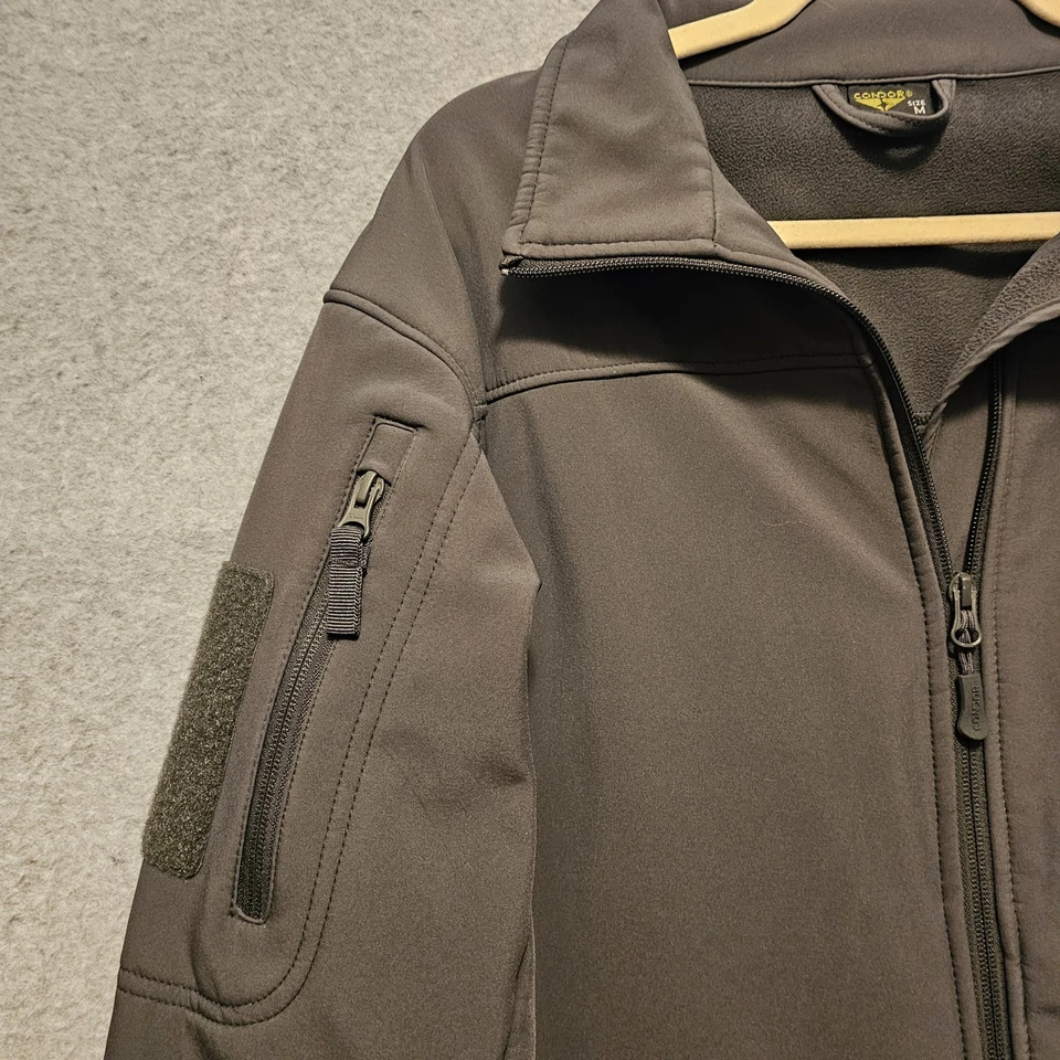 Condor Phantom Soft Shell Jacket 606 Mens MEDIUM Gray Tactical Military Full Zip - Image 3 of 4