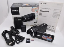 Sony Handycam HDR-CX220 Black Handheld Full HD Video Camcorder - Bundle Tested