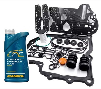 DQ200 DSG Mechatronic Repair Seal Kit + 1L Hydraulic Oil For VW Audi Skoda Seat