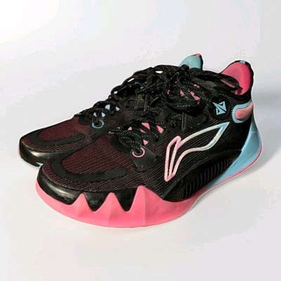 Li-Ning Way of Wade All City 11 XI Miami Drive Black Pink Blue Men's Size 9