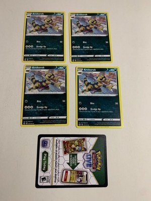 KROKOROK 079/159 - Pokemon Sword & Sheild CROWN ZENITH - NM + Code CARD