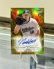 2025 Topps Stadium Club NICK KURTZ RC #/50 GOLD CHROME ROOKIE AUTO Athletics ROY