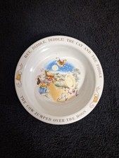 Avon 1984 Vintage Nursery Rhyme Bowl Hey, Diddle, Diddle The Cat and the Fiddle