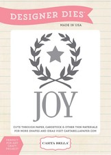 Carta Bella Paper Co Matrice de découpe en métal couronne de joie de Noël CBHMC45031