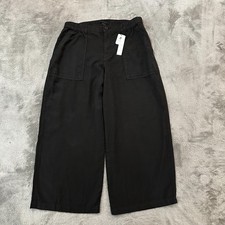 NWT Sanctuary Wanderer Wide Leg Crop Pants Women's LARGE Slacks Trousers