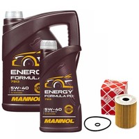 MotoröL Set Mannol 5W-40 API SN 6 Liter + ÖLfilter FüR Chevrolet Cruze 2.0 Cdi