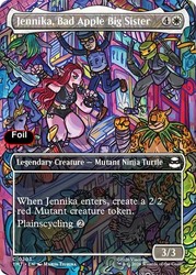 Jennika, Bad Apple Big Sister (Borderless) #203 Foil - Teenage Mutant Ninja Turtles MTG