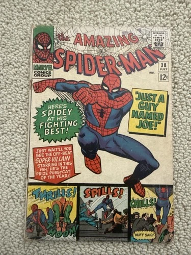 Amazing Spider-Man #38 Good / VG? 2nd Mary Jane! Last Ditko issue! Marvel 1966