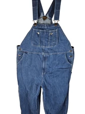 Boulder Creek Trading Company Bib Overalls SZ 46 Unhemmed 46/38 denim Farmer